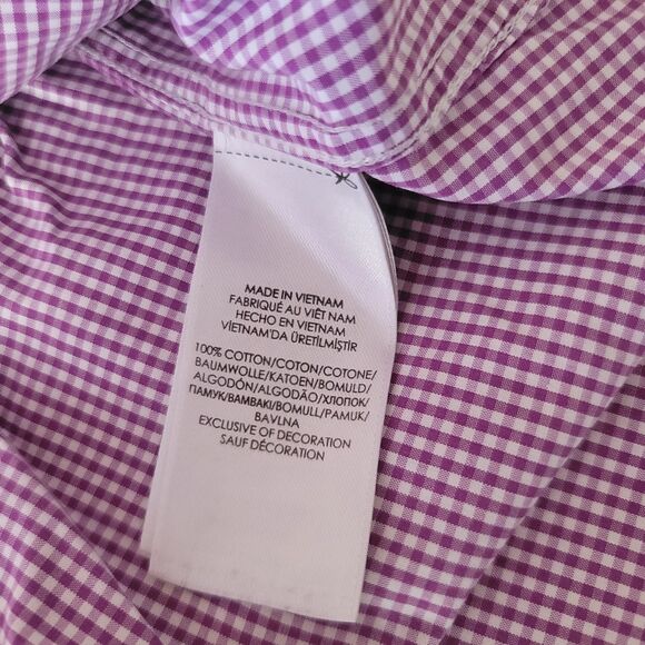 Polo Ralph Lauren Mens Button Up Casual Shirt Burgundy Check 15 1/2 32/33 Preppy - Picture 8 of 8